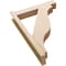 Ekena Millwork 6-in W x 28-in D x 40-in H Funston Block Rough Cedar Woodgrain TimberThane Outlooker, Primed Tan OUTUR060X28X40FST44RCPR - alternate 2